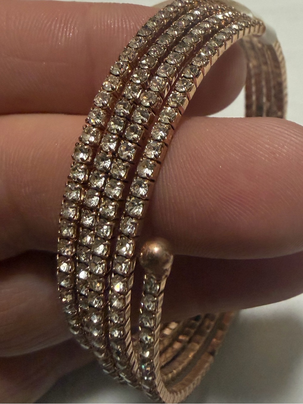 torrid Rose Gold Crystal Wrap Bracelet